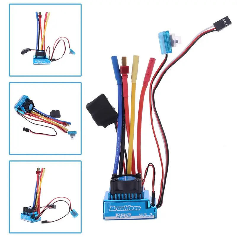 

Waterproof 45A 60A 80A 120A Brushless ESC Electric Speed Controller Dust-proof for 1/8 1/10 1/12 RC Car Crawler RC Boat Part