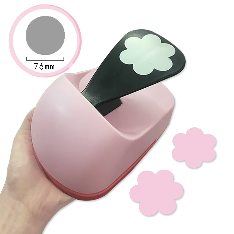 

7.6cm Large Scrapbooking Punches DIY Craft Paper Punch EVA Card making Embossing device Puncher Stationery Creative Kids Gift