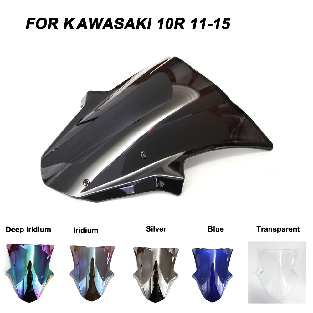 ABS ветрового стекла для Kawasaki Ninja ZX10R ZX-10R 2012 2013 2014 2015 мотоциклетное ветровое стекло иридия обтекатели