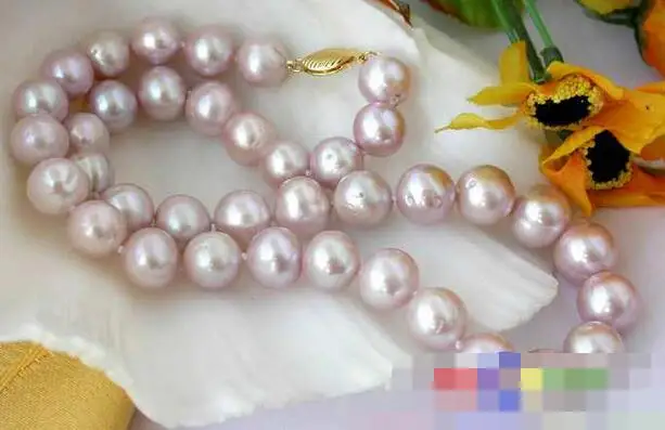

FREE SHIPPING>@@> 3598 lavender ROUND FRESHWATER PEARL NECKLACE