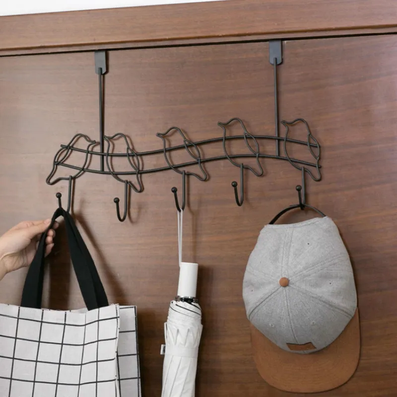 

Wrought iron bird behind the door hook bathroom nail-free clothes hook bedroom free punching clothes hook hanger lw1220319