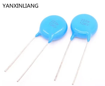 

10pcs 10KV 2200PF 222 High Voltage Ceramic Capacitor