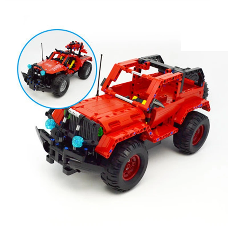 

531PCS CaDA Buliding Car Blocks Car Herdsman Jeepp C51001 Model DIY RC Building Block Toy Cars Gift 2 in 1
