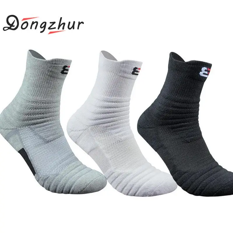 

Basketball Socks Men Compression Socks Running Bicycle Cycling Socks Breathable Cotton Quick Dry Sport Bike Badminton Socks