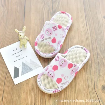 

Children's Cotton Slippers Boys and Girls Baby Cute Non-slip Unisex Cartoon Neutral Warm Bag and Indoor Parent-child Home Shoes
