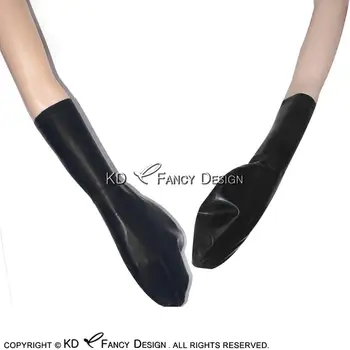 

Black Short Sexy Latex Mitts Rubber Gloves ST-0005
