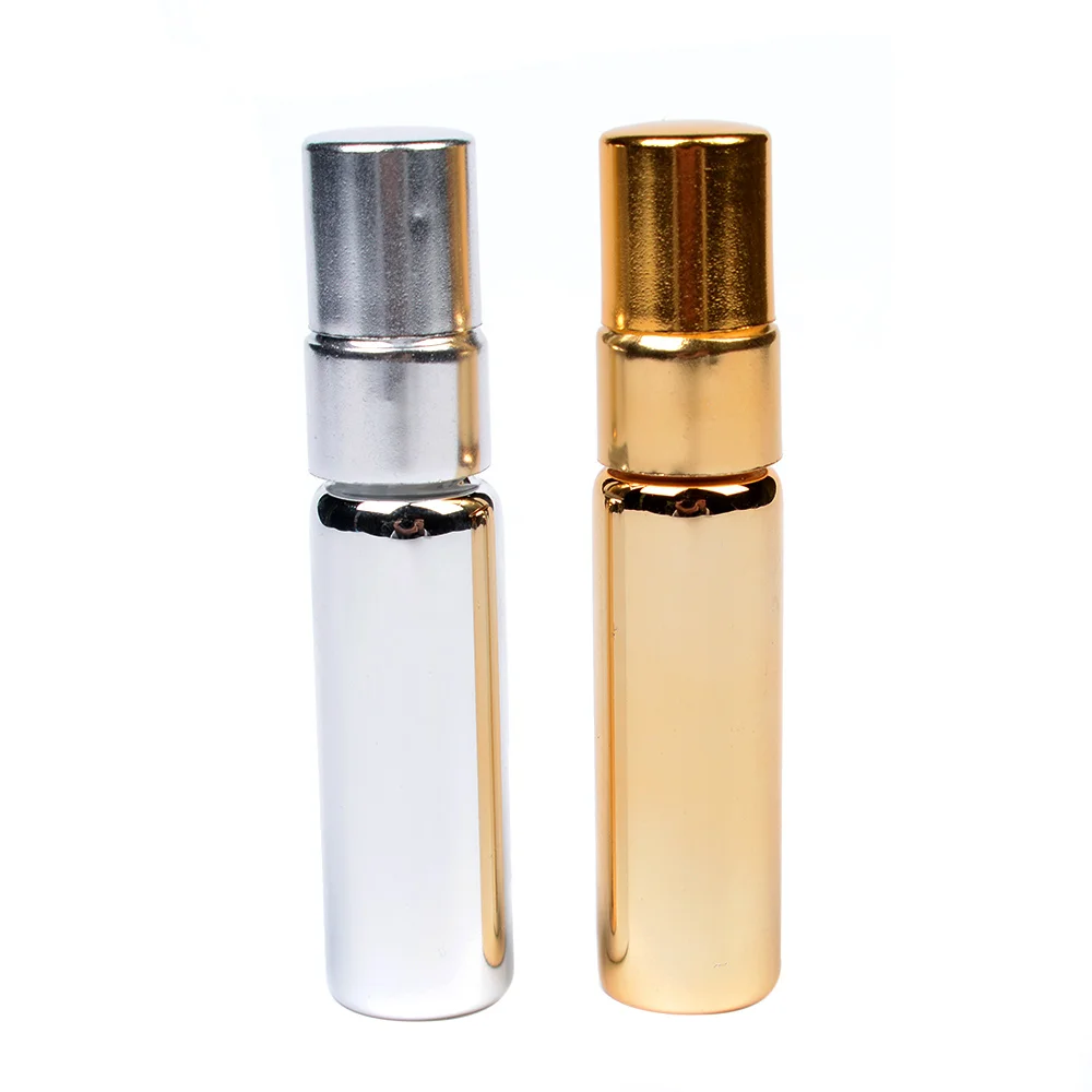 

ISKYBOB 1 Piece 5ML Mini Portable For Traveler Metal Perfume Bottle With Spray&Empty Parfume Case Travel Accessories