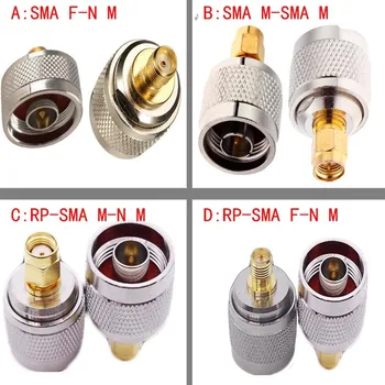 

10pcs N Male Plug to SMA RP-SMA Male Female Straight RF Coaxial Cable Adapter Connector