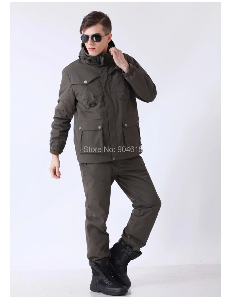 Военная форма для мужчин, тройная, водонепроницаемая и дышащая, для улицы, военная форма, куртка и штаны