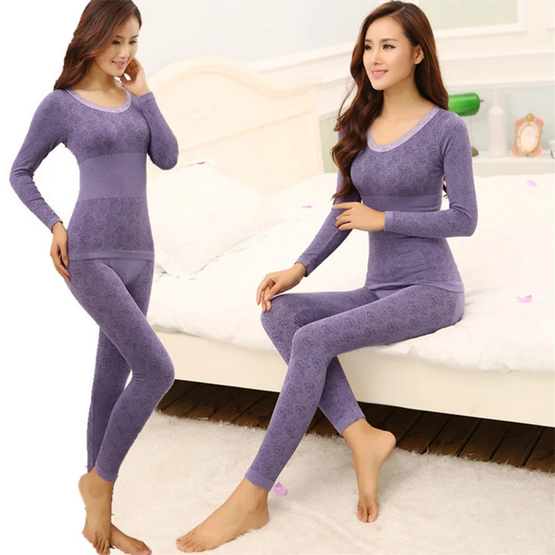 Women winter warm thermal underwear women long johns long sleeve