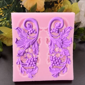 

Silicone Cake Molds Grape Vine Lace Mold Fondant Mold Cake Decorating Tools Gumpaste Mold Kitchen Baking Chocolate Candy Moulds