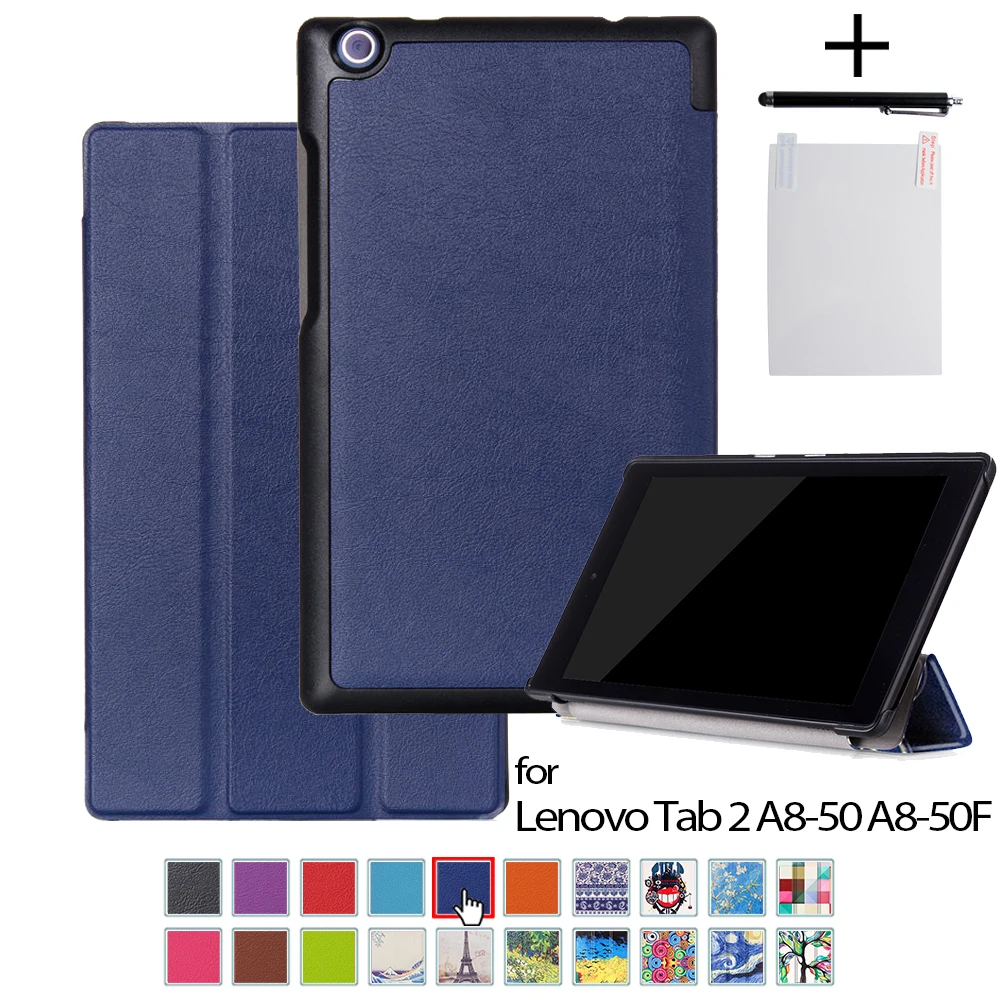 Luxury Tablette Stands Case For Lenovo Tab 2 A8 8.0 PU Leather Cover