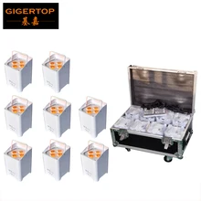 8в1 зарядка F светильник чехол Упаковка подставка 6 цветов беспроводной батарея Led Par Светильник синий цвет дисплей батарея