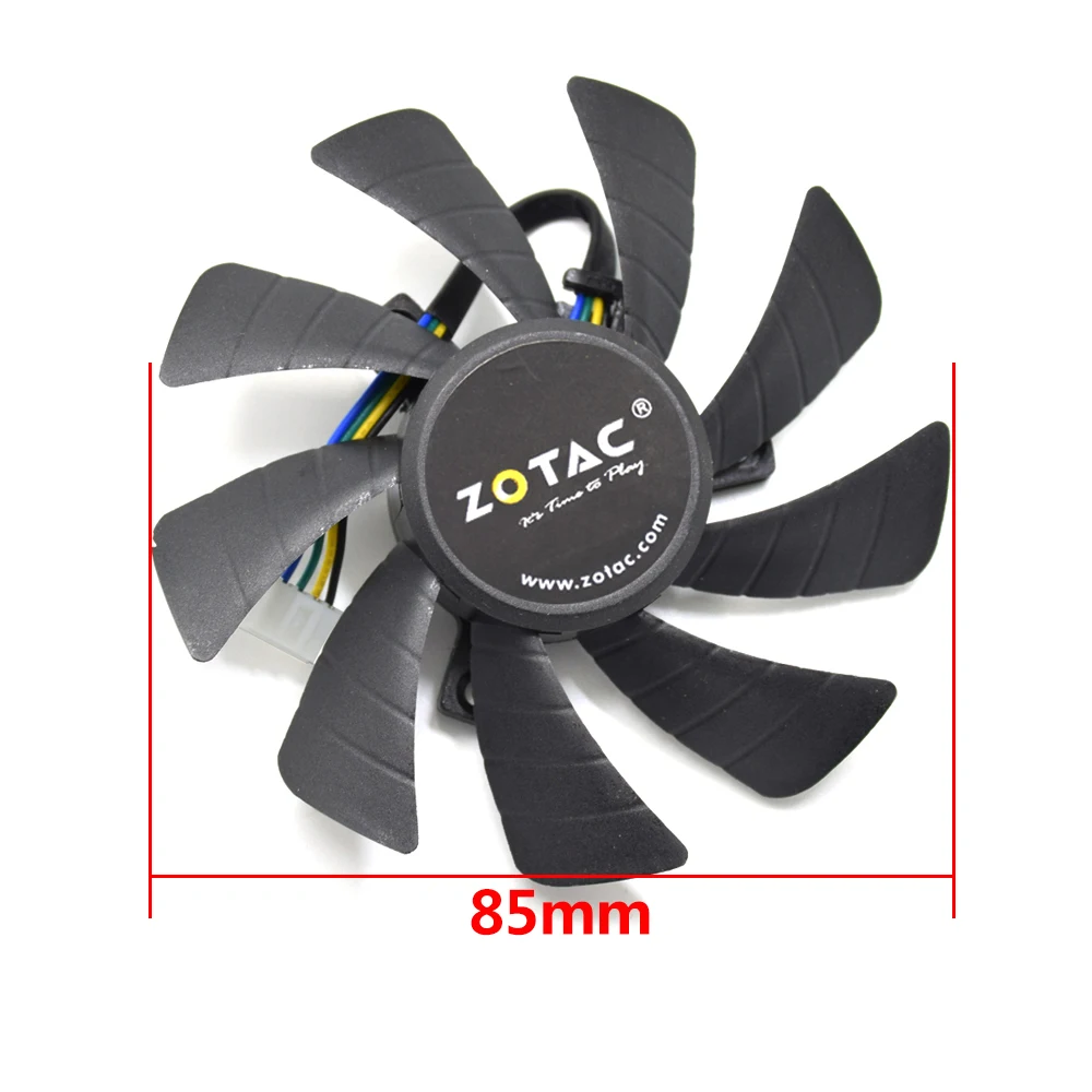 85 мм T129215SH T129215SU DC12V 0.30AMP 4PIN вентилятор охлаждения для Zotac GeForce N1060IXOC 6GD GTX 1060 3GB Mini ITX графическая карта