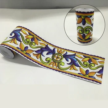 

Vintage Classic Vine Wallpaper Borders Bathroom Kitchen Tile Waist Line Door Stickers Self Adhesive Waterproof Sticker EZ071