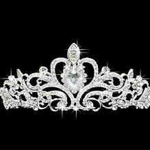 Free shipping Bridal Crystal Tiara Wedding Hair Accessories Jewelry Tiara And Crowns wedding princess headwear 3pcs/lot MYQC001