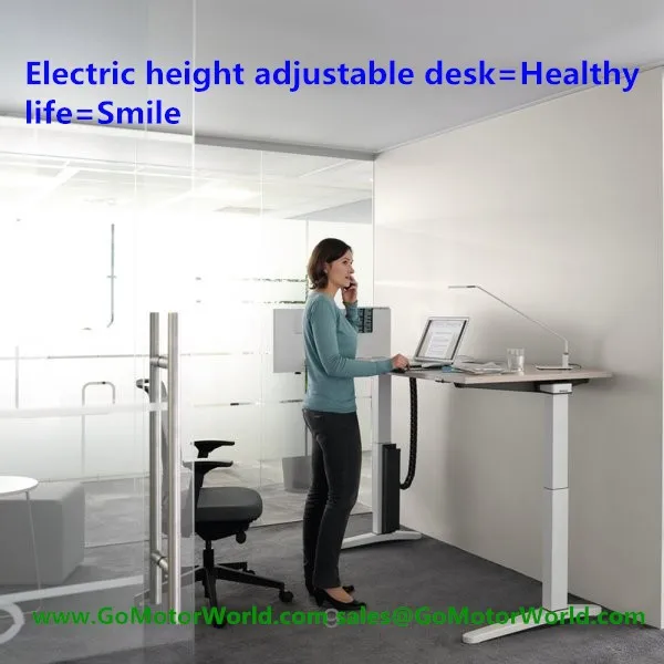 Electric height adjustable desk accessory application