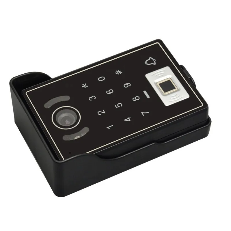 JERUAN 7 дюймовый дверной Видеозвонок дверной телефон голос/видео записывающий домофон система Комплект 3 монитора отпечатков пальцев RFID