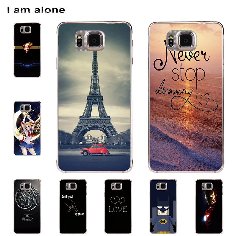 

I am alone Phone Cases For Samsung Galaxy Alpha G850 4.7 inch Hard Plastic Mobile Cellphone Fashion Color Bags Free Shipping