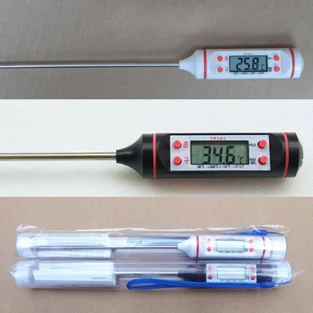 

Temperature Gauges Kitchen Tools Stainless Steel BBQ Electronic Cooking Meat Thermometers Meat Water Milk Kitchen Thermometer