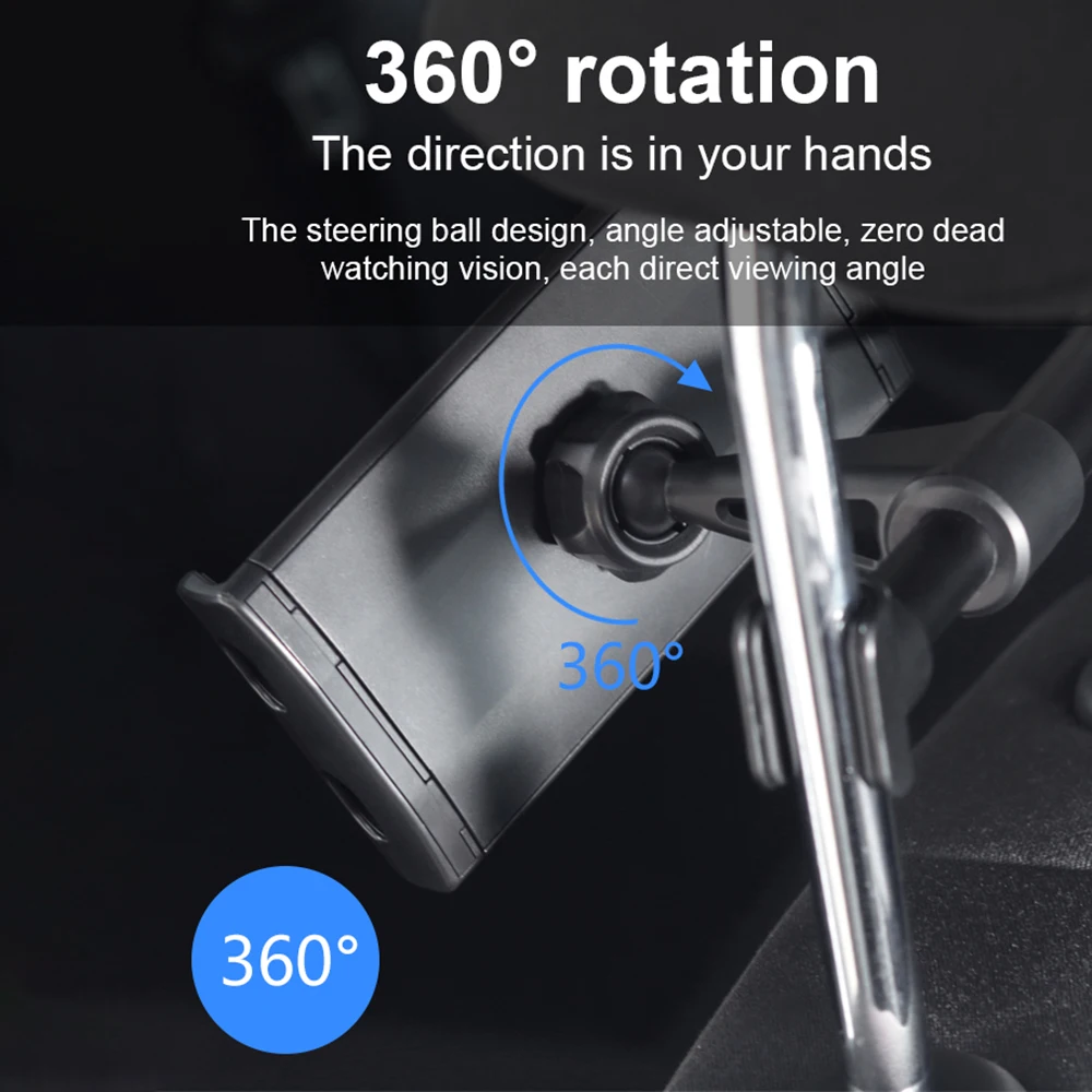 Robotsky 360 Вращающийся Автомобильный держатель для телефона Универсальный Автомобильный задний подушку подставка для iPhone X 8 samsung 4-11 дюймов телефон планшет