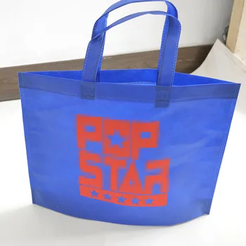 

500pcs/lot small non-woven fabric custom shoe bag advertising shopping bags with handle with print 32*39*8cm no side