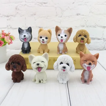 

The car Shake the dog Furnishing articles The car place adorn resin arts and crafts Doll dog Of pet dog