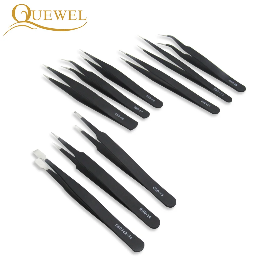 Buy 9 Pieces Set Lash Tweezer Eyelash Extension
