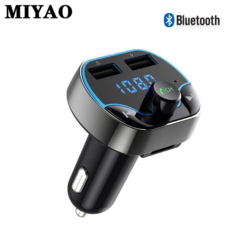 

Bluetooth FM Transmitter Wireless Car MP3 Player Bluetooth 4.2 Car Kit FM Radio Transmitter Modulator Dual USB Car Charger Port