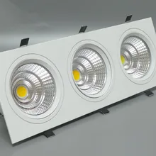 Дизайн, квадратный, 30 светодио дный Вт COB светодиодный светильник, 3*10 Вт. EDISON чип, 110v-250vсветодио дный ac Светодиодный драйвер-подключен