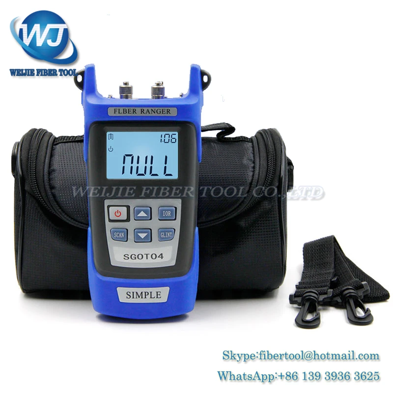Handheld OTDR 60KM Fiber find fault tester 1310 or 1550nm SGOT04 Fiber breakpoint fault detector with