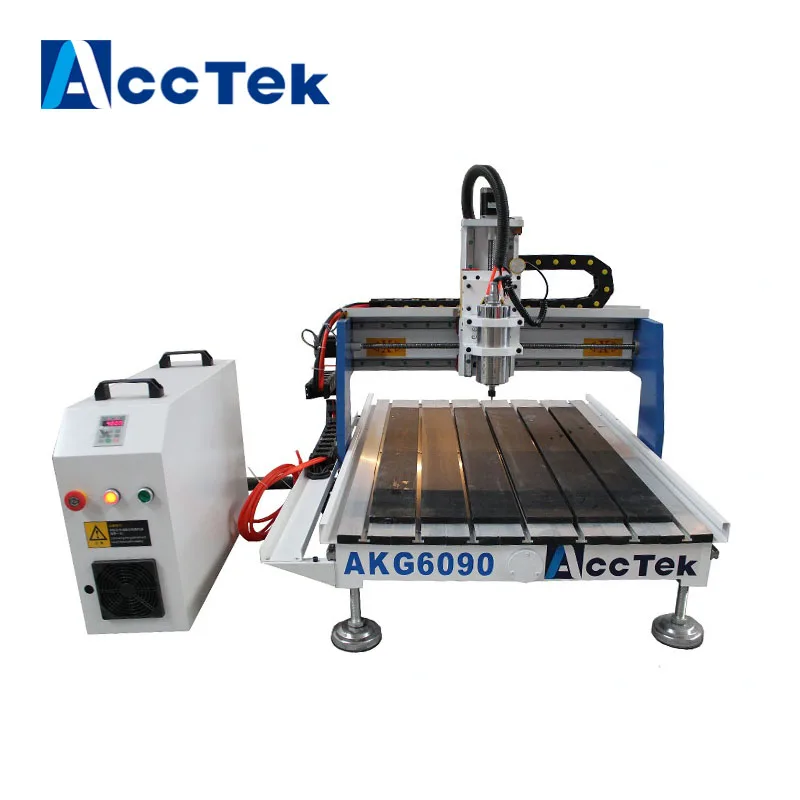 Small cnc wood cutting machine AKG6090 with Mach3 USB port and D311