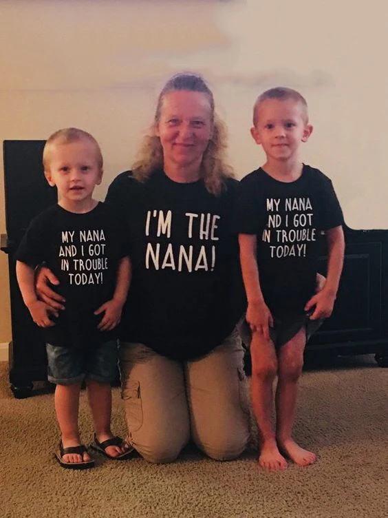 Today I/'m Nana/'s Problem Childrens Kids T-Shirt Girls Boys Birthday Gift Tee
