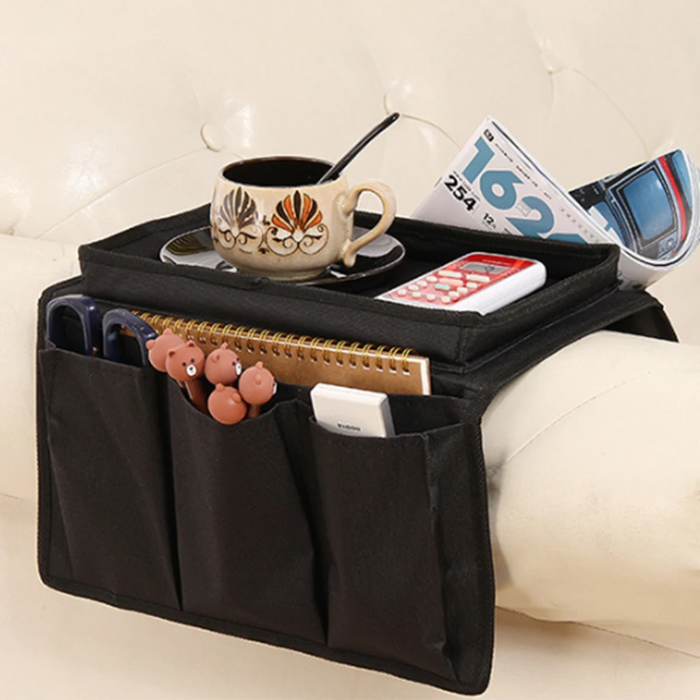 حقيبة التخزين طوي كبيرة قدرة الفضاء التوقف عدم الانزلاق أريكة المنظم للتحكم عن بعد الهاتف مجلة نظارات