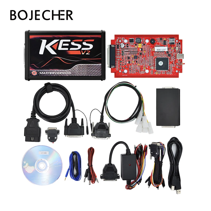 Программатор KESS V5.017 онлайн красная версия SW V2.47 без токов Master HW 5 017 Kess V2 OBD2|kess v2|ecu