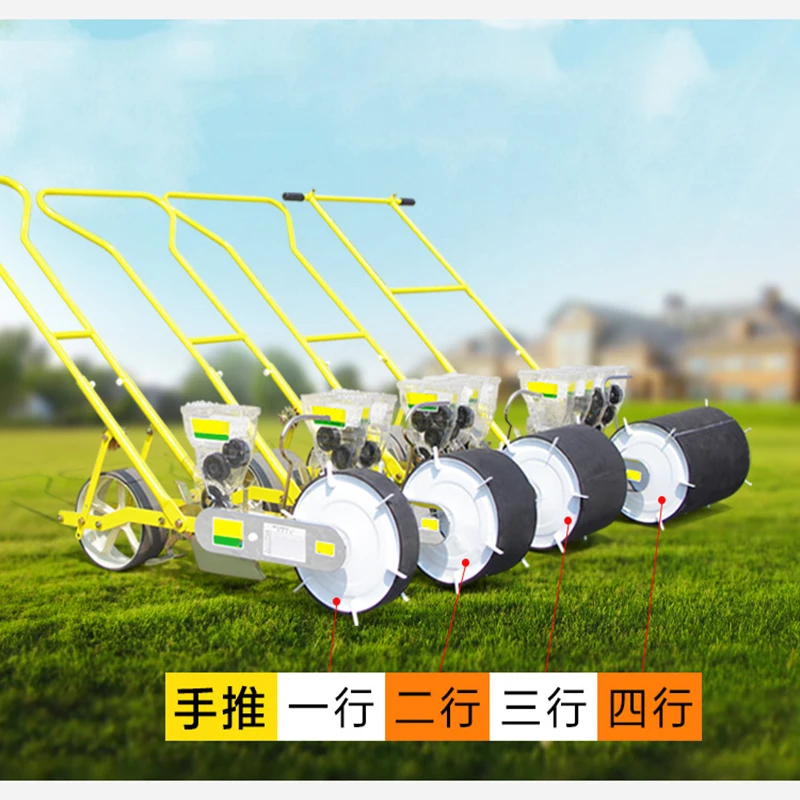 Excellent Hand seeder three line Vegetable carrots spinach rape carrot ginseng spinach cabbage spinach wheel machine seed plant tool 2
