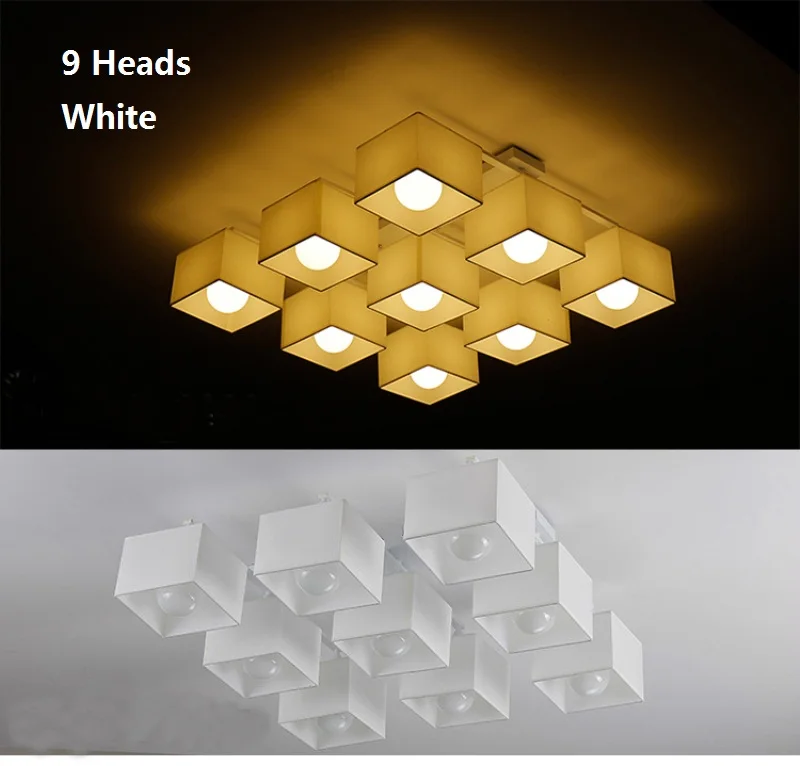 9 lights white color