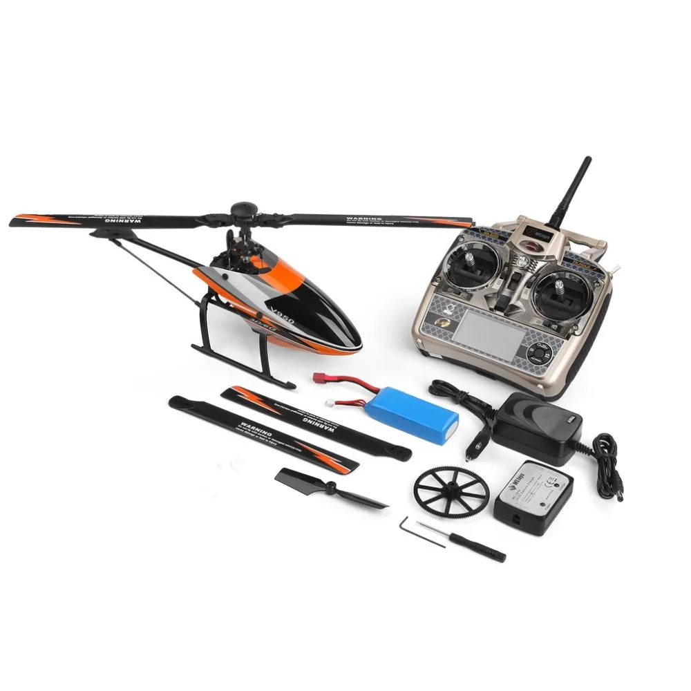 

WLtoys V950 2.4G 6CH 3D/6G System switched freely High efficiency Brushless Motor RTF RC Helicopter Stronger Wind Resistance