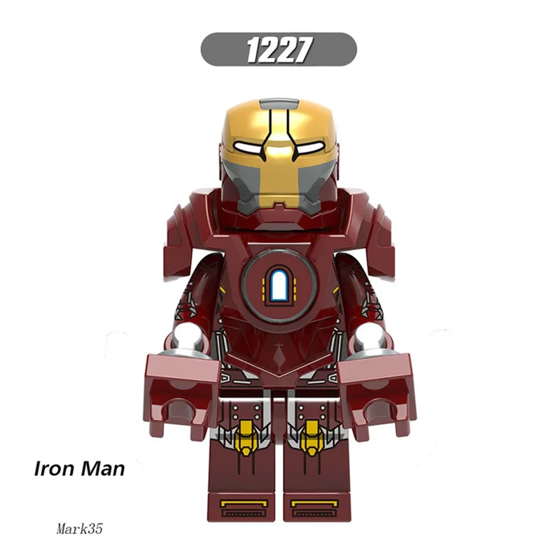 

Single Sale LegoINGlys Super Heroes Iron Man Tony Stark Mark 34 Mark 35 Bricks Building Blocks Toys For Children Brithday Gifts