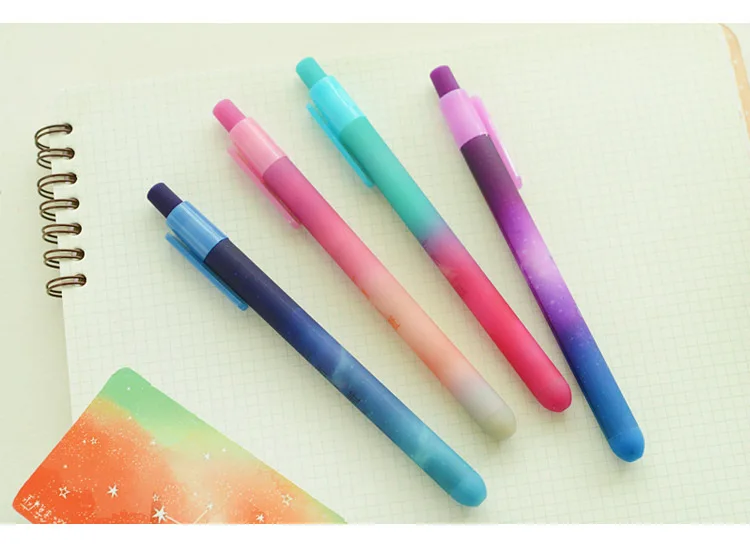 36 pcs/lot Starry sky gel pens for writing Cute 0.5mm black ink neutral pen Stationery Promotional Gift school office supplies