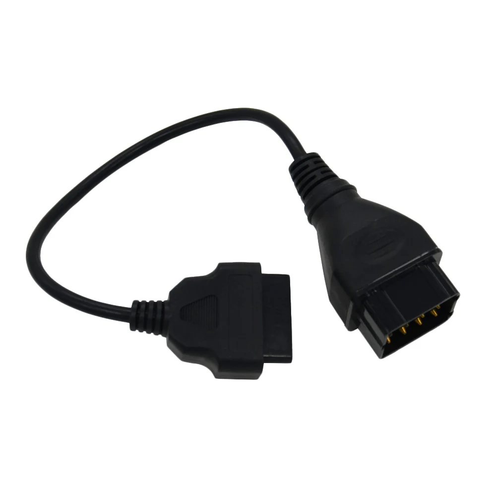 Для RE-NAULT 12 Pin 12 Pin Штекерный для OBD OBD2 OBDII DLC 16 Pin 16 Pin гнездовой для re-nault 12 Pin кабельный гнездовой соединитель Адаптер OBD