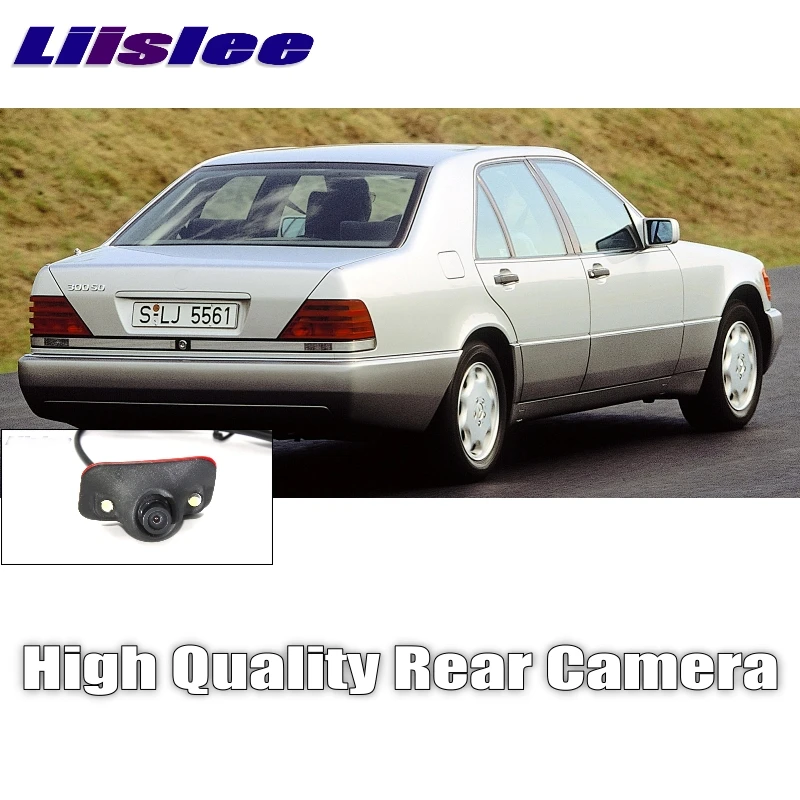 Liislee Car Rear Camera For Mercedes Benz S Class MB W140 C140 NTSC Reverse Look Backup RCA CCD CAM Camera left