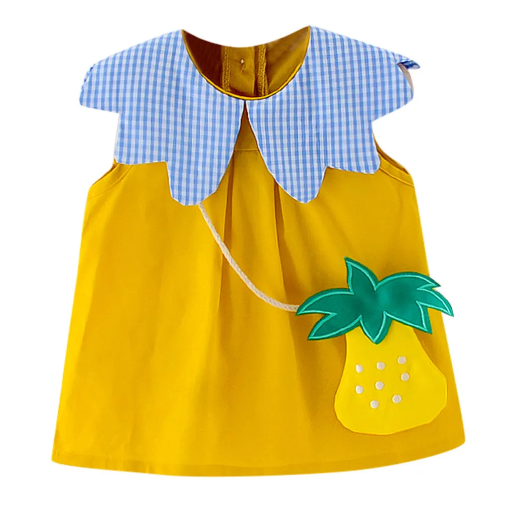 

Baby Girl dress Summer Dresses Girl Princess infant Toddler Clothes Party wedding birthday Dress Bag Outfits vestidos bebes L4