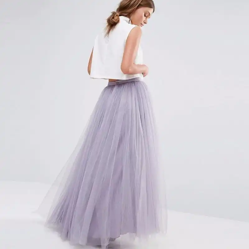 lilac maxi skirt