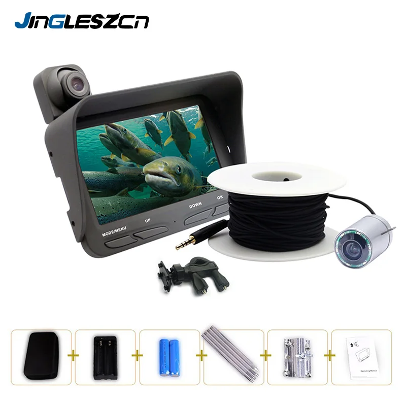 JINGLESZCN Underwater Fishing Camera DVR Video 6 LED Night Vision Fish