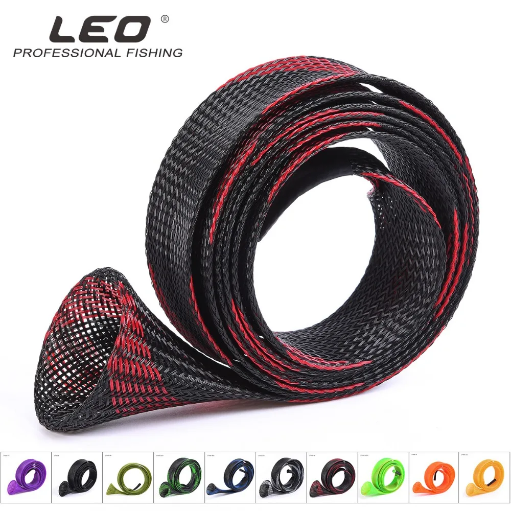 

LEO Lightweight Mesh Tube Telescopic Fishing Rod bag Protector 35mmX170cm Fishing Tackle Accessories Protection Fishing Rod Bag