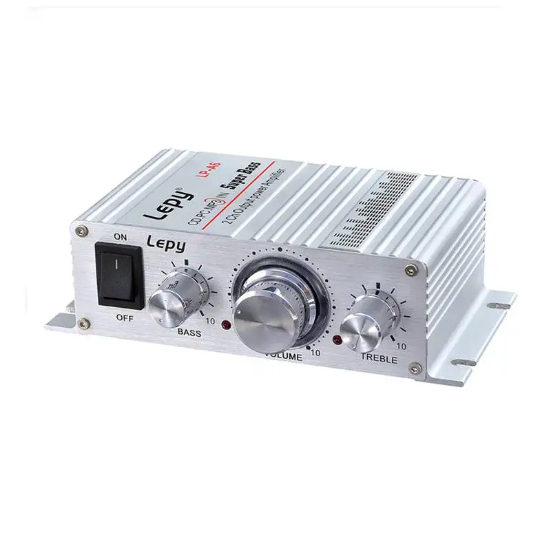 Lepy Авто Мото MP3 MP4 Hi-Fi стерео аудио мини усилитель 12 V 2A