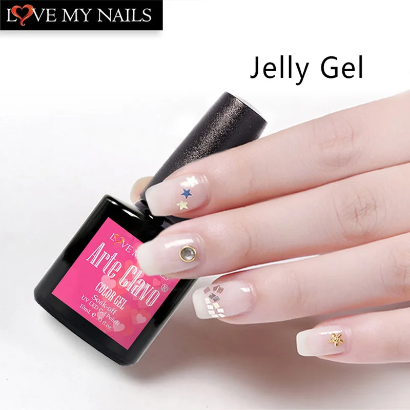

1 Piece 10ml Arte Clavo Opal Jelly Gel White Soak Off Nail Gel Lacquer Manicure Nail Art UV Gel Polish