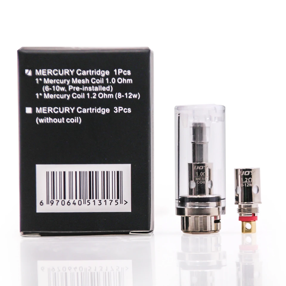 Original IJOY Mercury Cartridge 2ml Capacity With 1.0ohm mesh coil & 1.2ohm Coil Refillable Vape tank For Ijoy Mercury vape Kit (3)