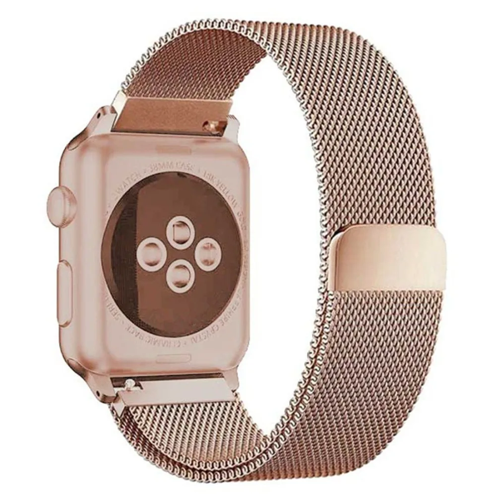 Миланская петля для apple watch band 4 44 мм 40 мм correa aplle watch 42 мм 38 мм браслет из нержавеющей стали iwatch 4/3/2/1